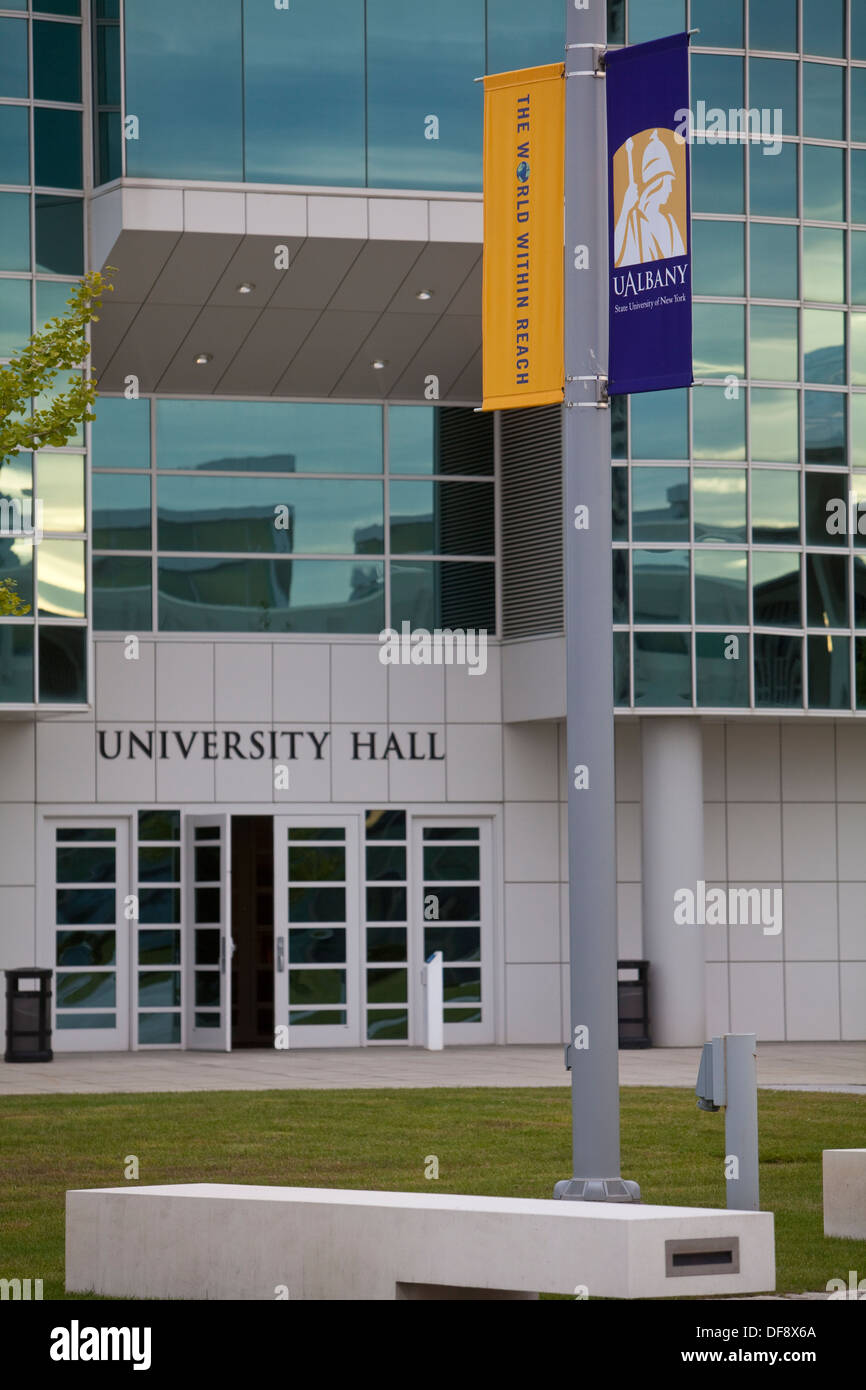 L'université à Albany est représenté à Albany, NY Banque D'Images