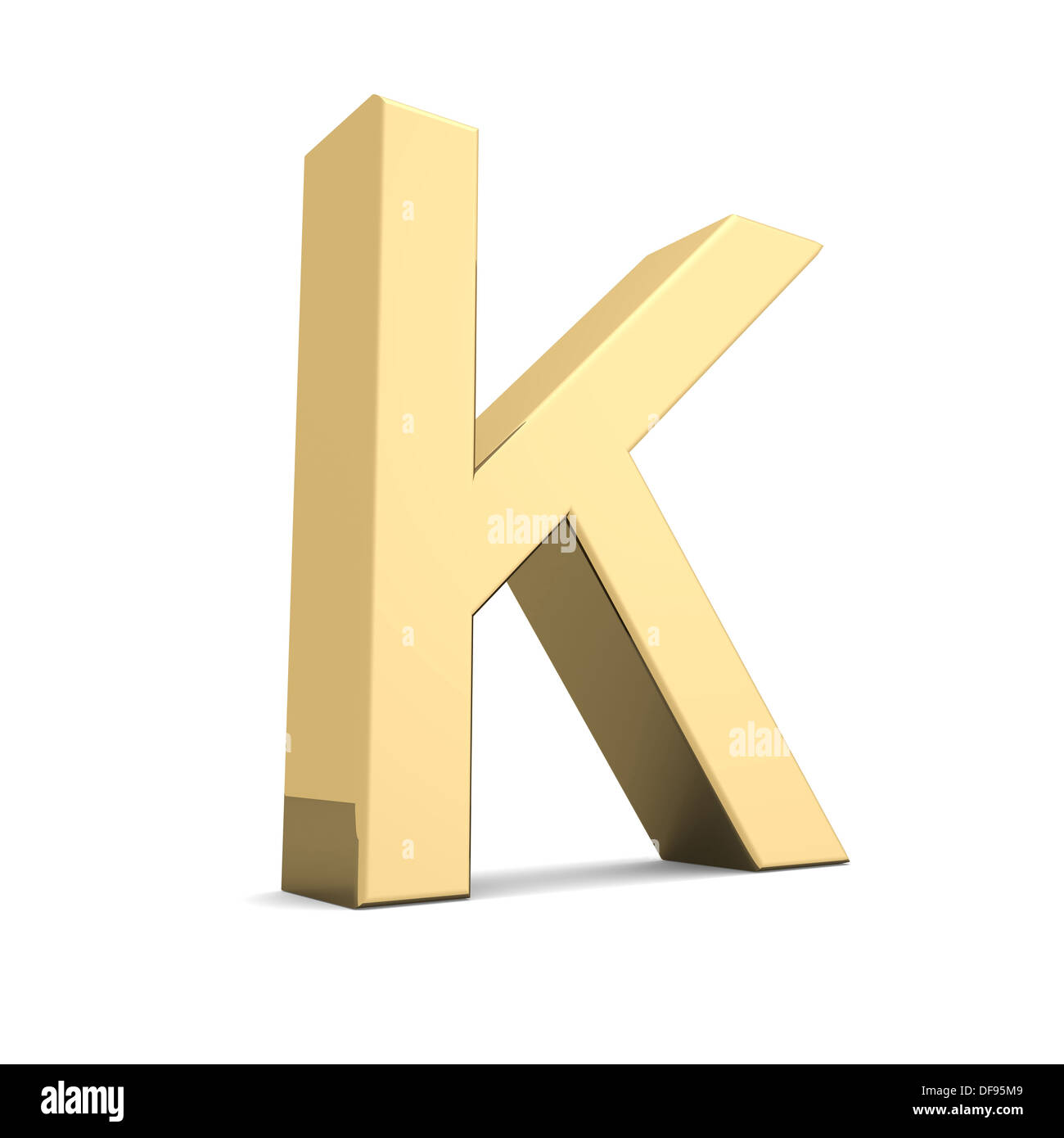 Or lettre K Banque D'Images