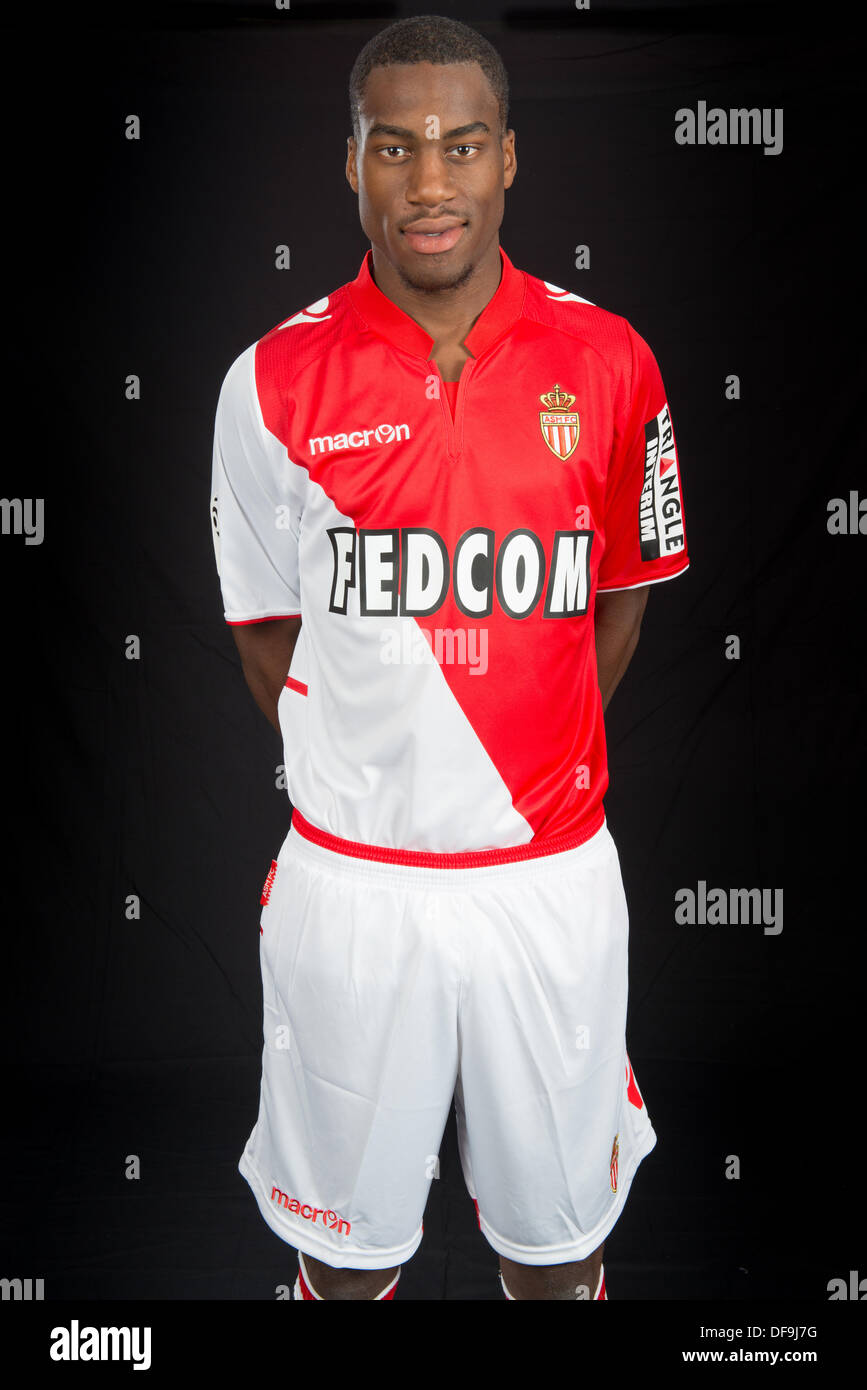 Septembre 2013. L'équipe de football français de Ligue 1 Monaco photo-shoot officiel pour la saison 2013-2014. Geoffrey Kondogbia Banque D'Images