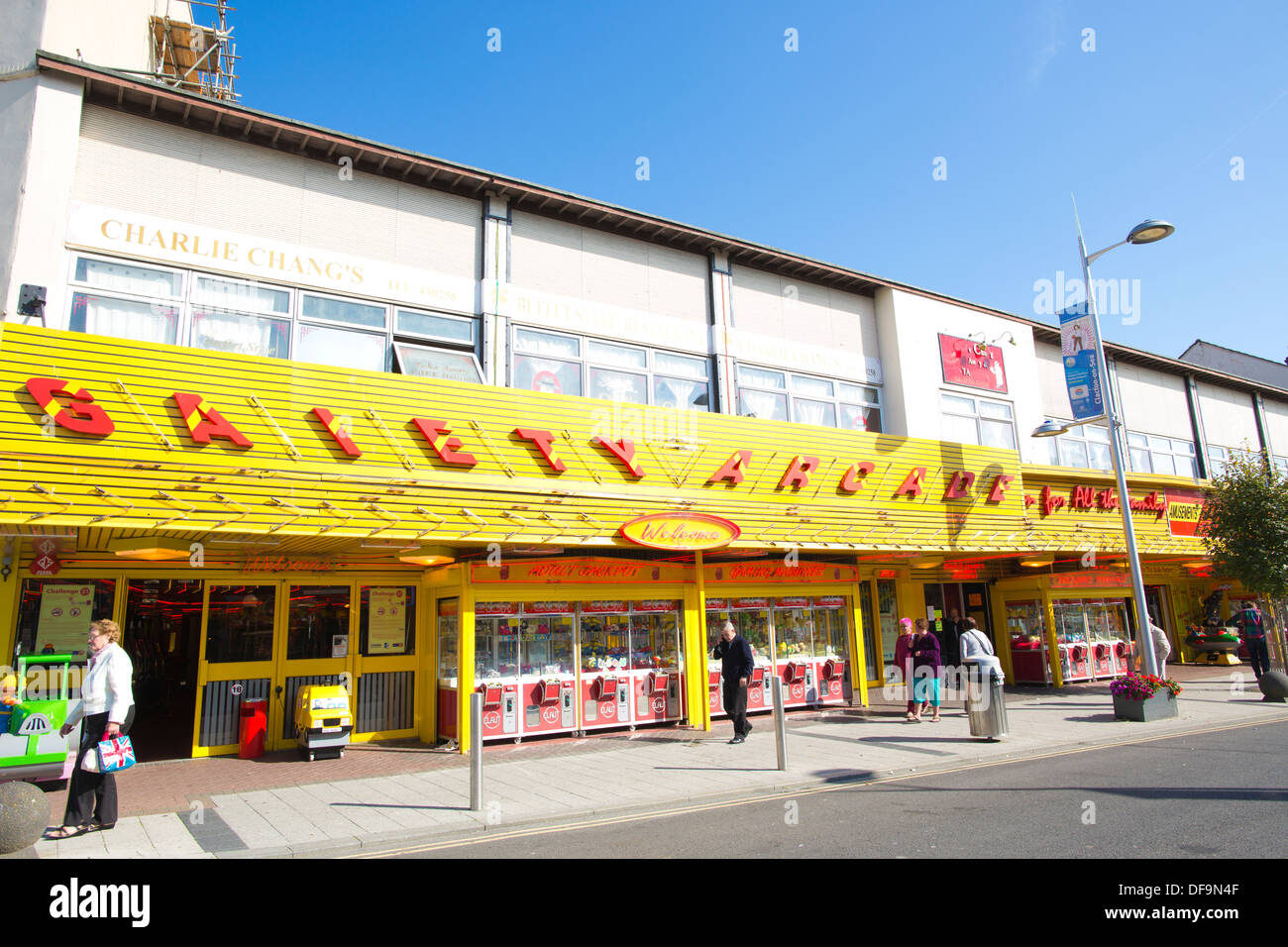 La gaieté Arcade, Pier Street, Clacton-On-Sea, Essex, Angleterre, Royaume-Uni Banque D'Images