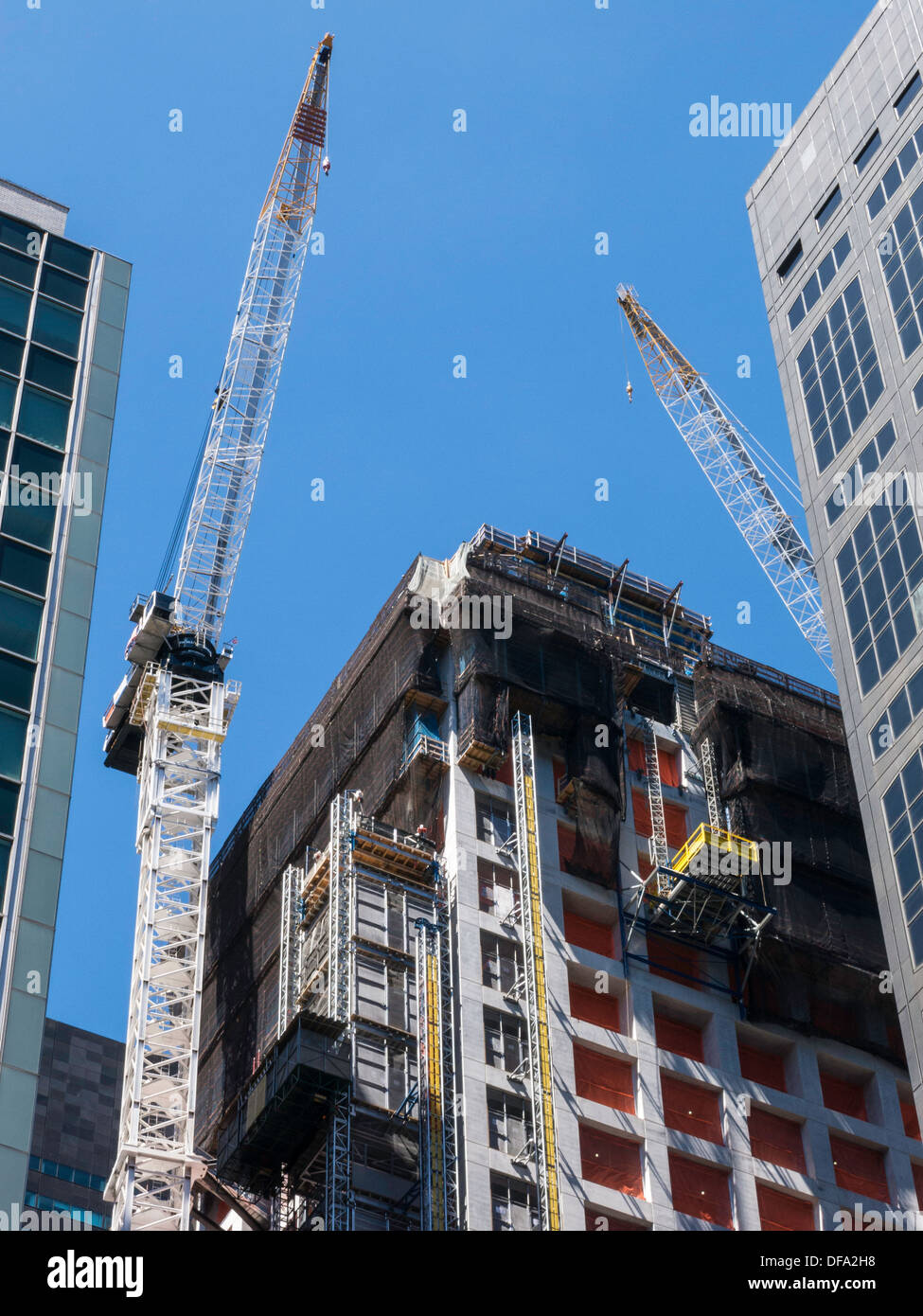 Des tours d'Immeuble Ultra luxe , 432 Park Avenue à New York City Construction Banque D'Images