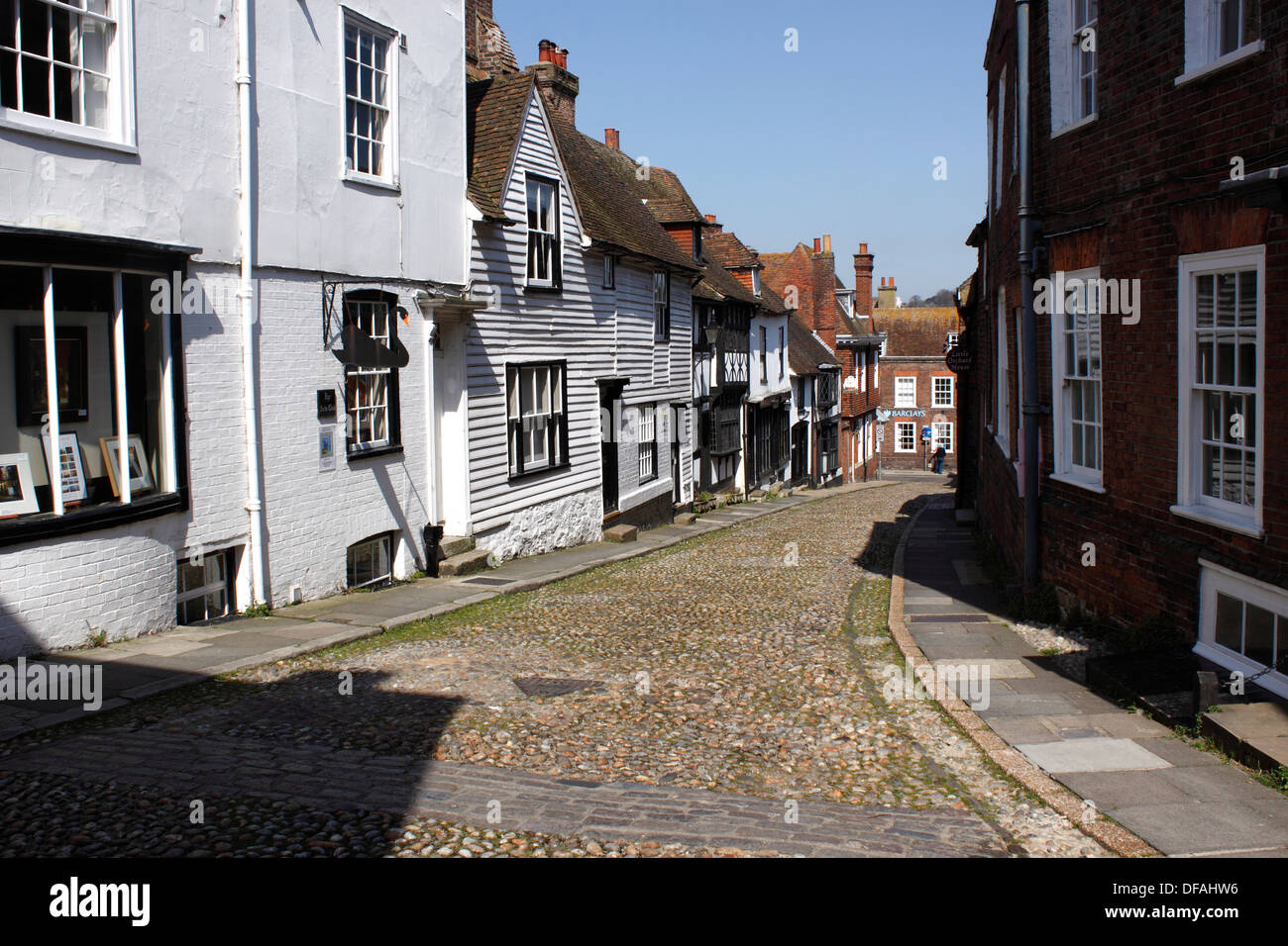 WEST STREET. RYE East Sussex. UK. Banque D'Images