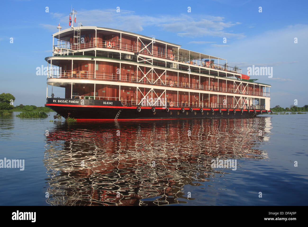 RV Pandaw Bassac (Uniworld River, Orchid) Banque D'Images