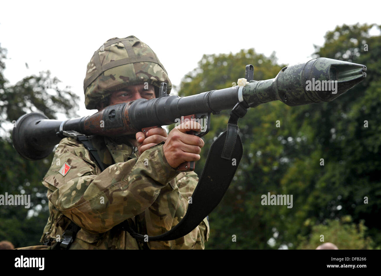 Formation laser RPG arme faite par SAAB et pas besoin d'économiser de l'argent donc de tir réel. UK Banque D'Images