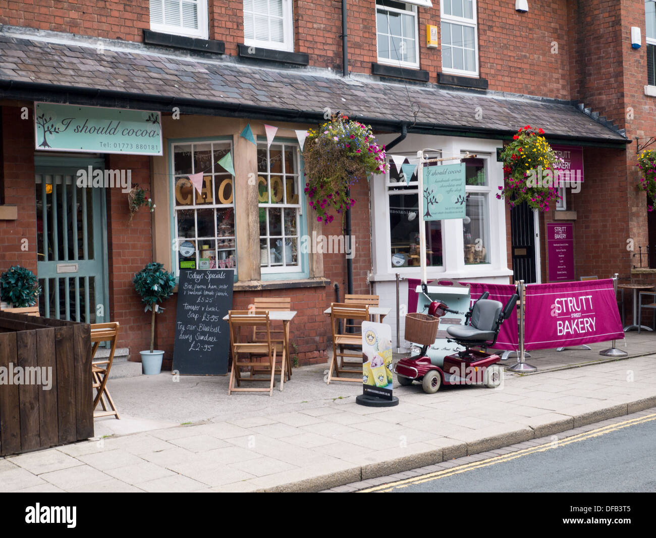 J'Aco Co boutique de chocolat à Belper, Derbyshire, Royaume-Uni. Banque D'Images