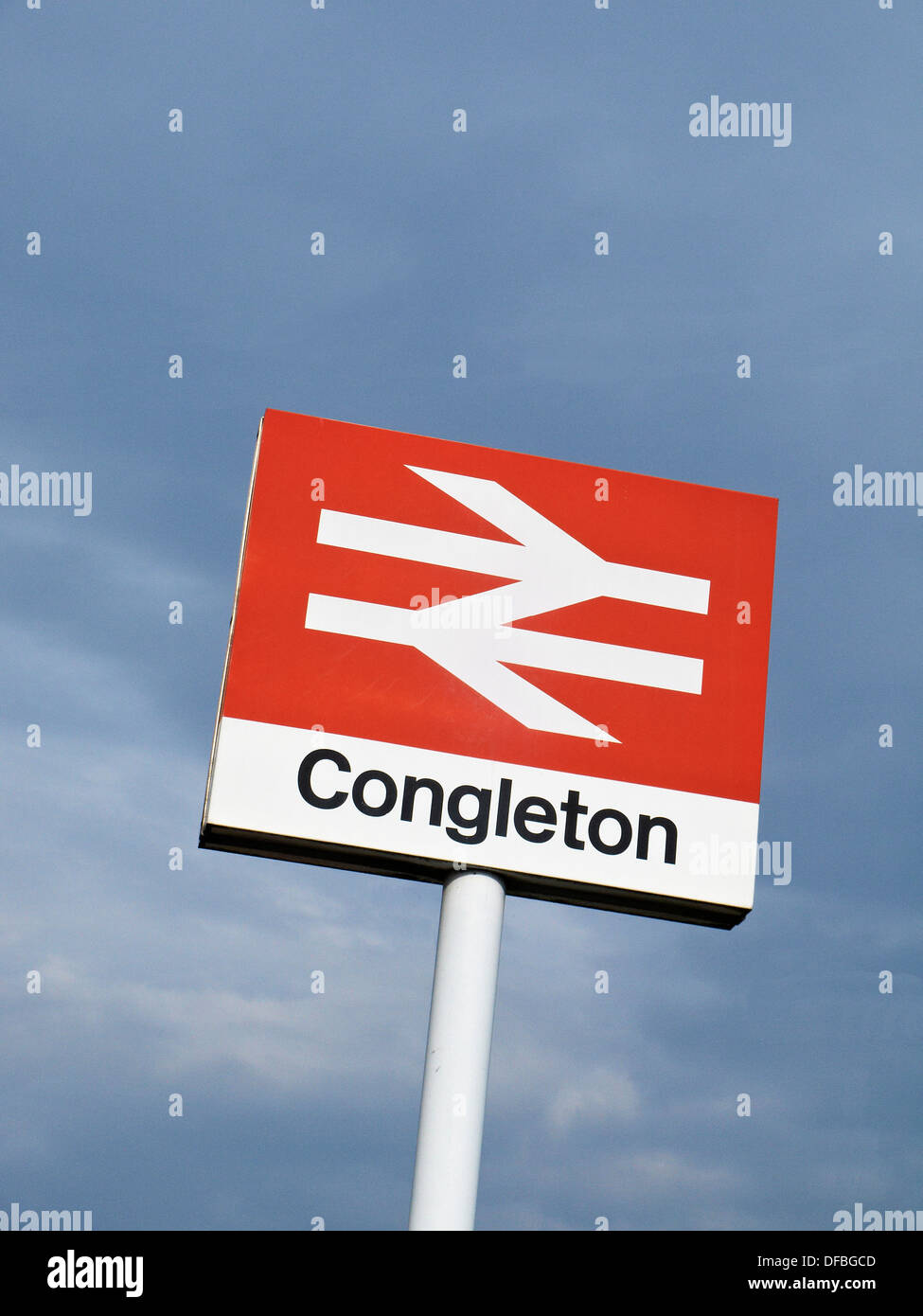British Rail Congleton sign UK Banque D'Images