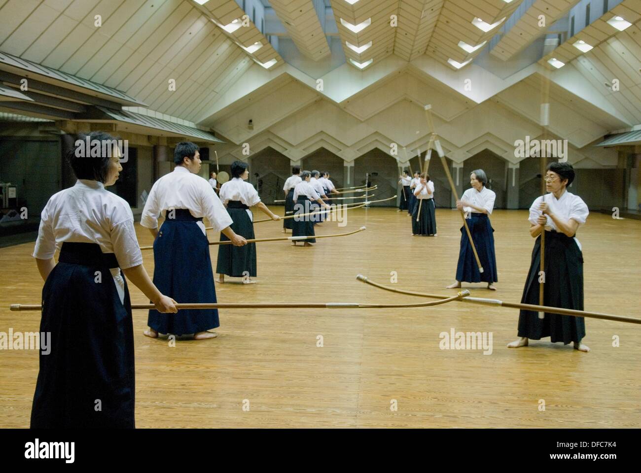 Naginata is a japanese martial art Banque de photographies et d’images