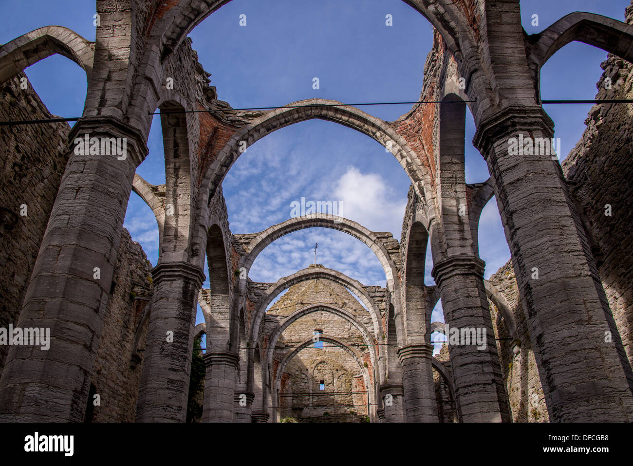 Karin est une église St. ruine à Visby sur l'île de Gotland en Suède Banque D'Images