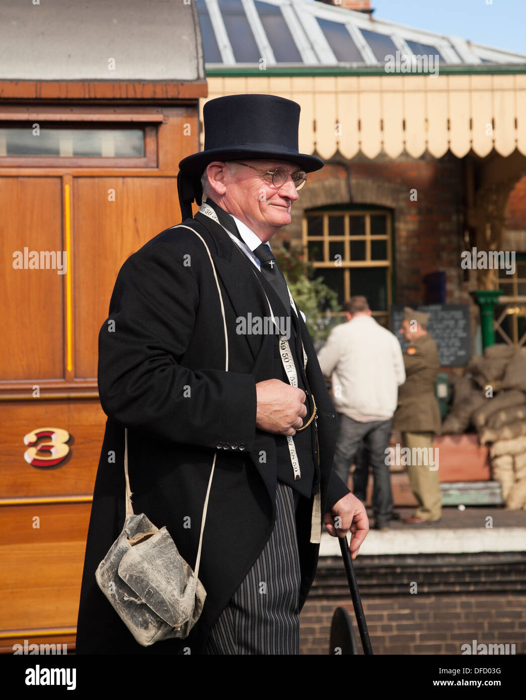 Undertaker à Sheringham 1940 festival d'une fin Banque D'Images