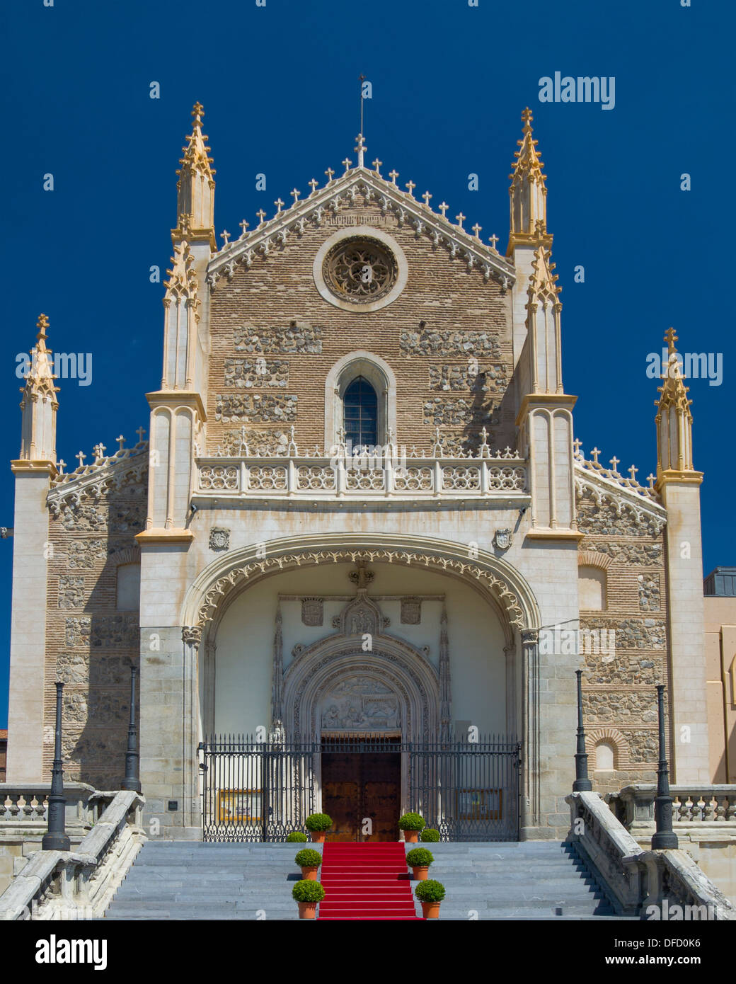 L'église royale de saint Jérôme à Madrid Banque D'Images