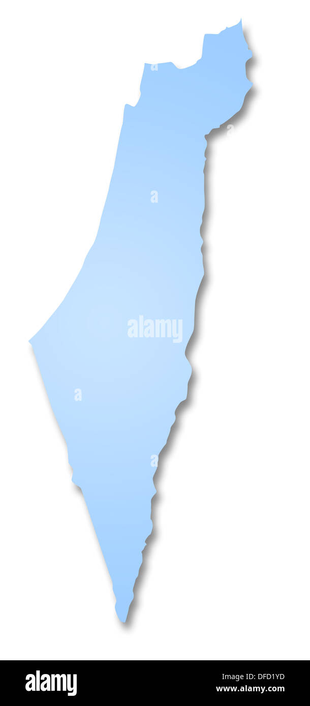 Carte d’Israël Banque D'Images