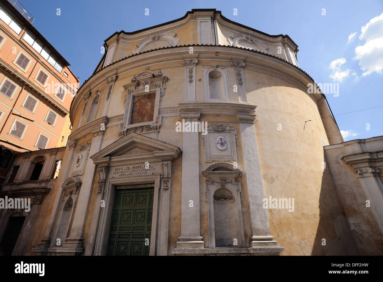 Italie, Rome, église de San Bernardo alle terme Banque D'Images