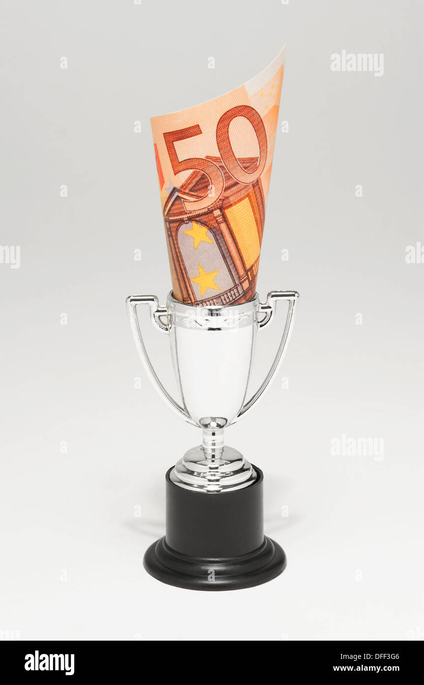 L'argent dans le sport concept Banque D'Images