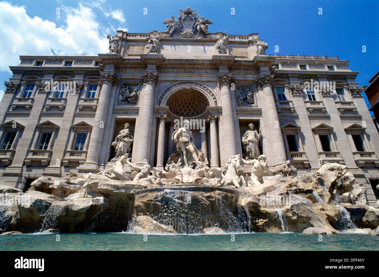 Fontaine de Trevi, l'architecte Nicola Salvi. Rome. Italie Banque D'Images