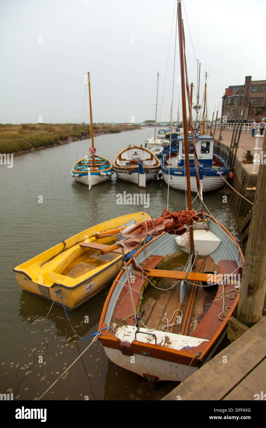 Bateaux à Blakeney quay Banque D'Images