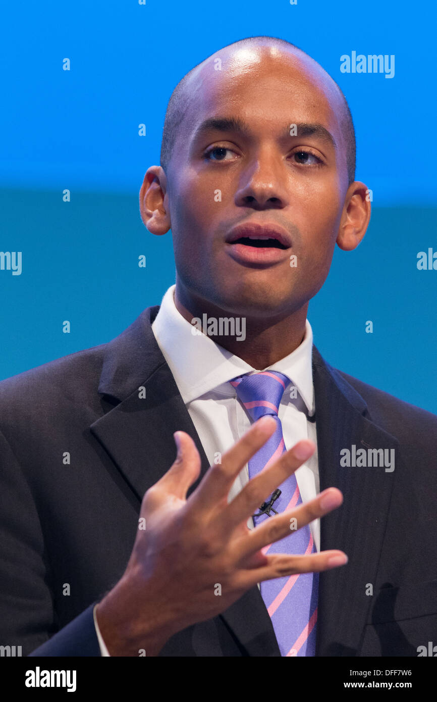 Chukka Umunna secrétaire Affaires ombre traite de la conférence du parti travailliste à Brighton 2013 Banque D'Images