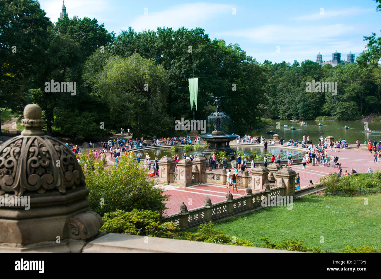 Bethesda Terrace fontaine plaza Banque D'Images