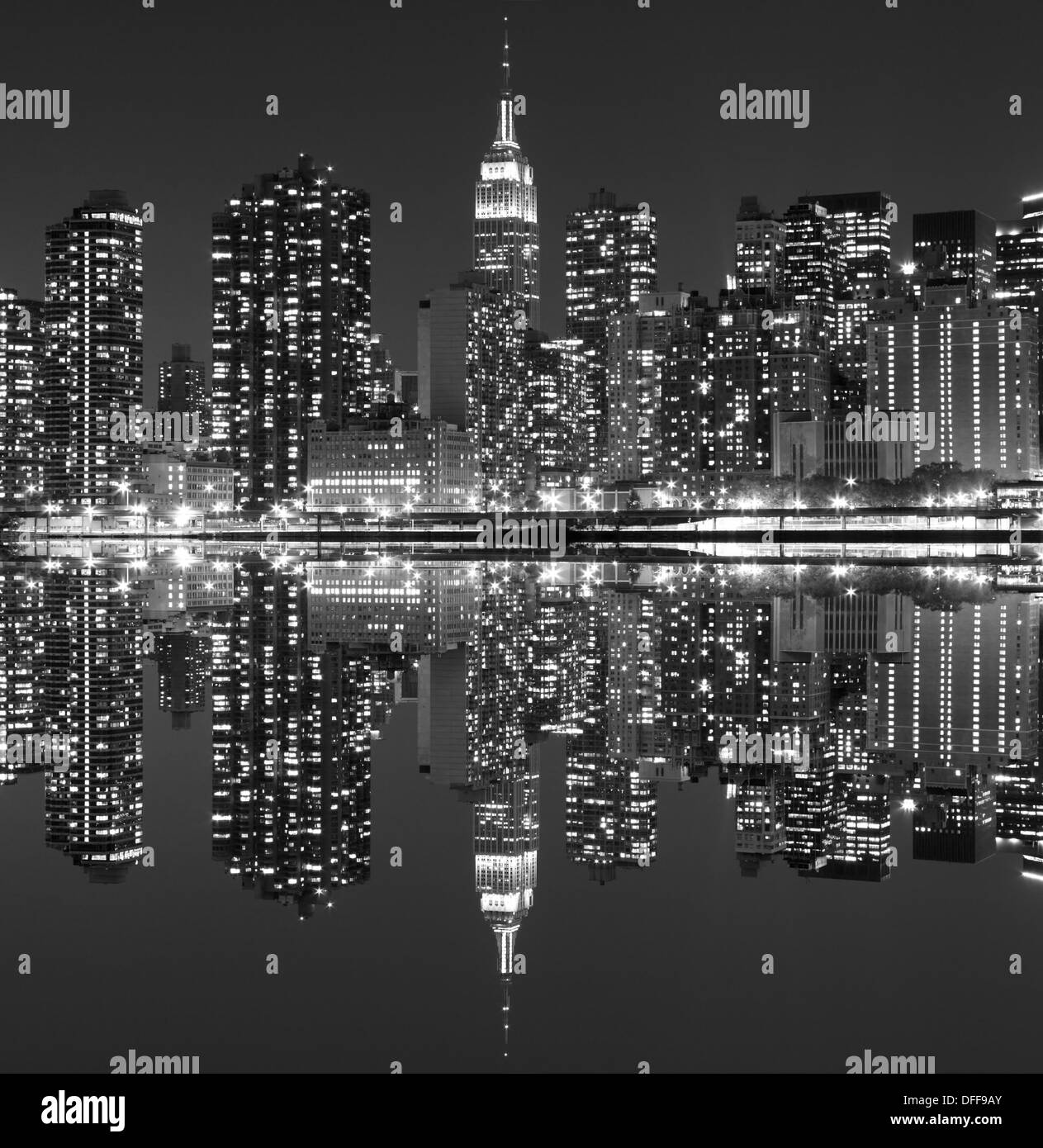 Manhattan Skyline, New York City Banque D'Images