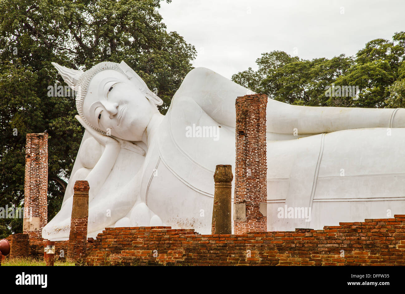 Bouddha dans l'ancien temple Thaïlande Banque D'Images