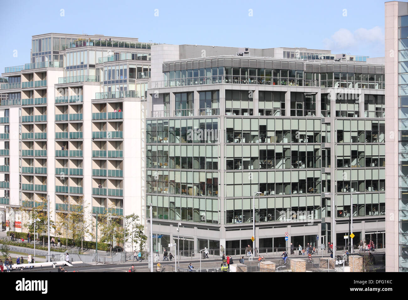 Appartement moderne immeuble de bureaux à Dublin Banque D'Images