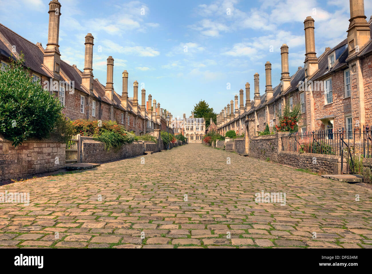 Wells, Somerset, près des vicaires, Angleterre, Royaume-Uni Banque D'Images