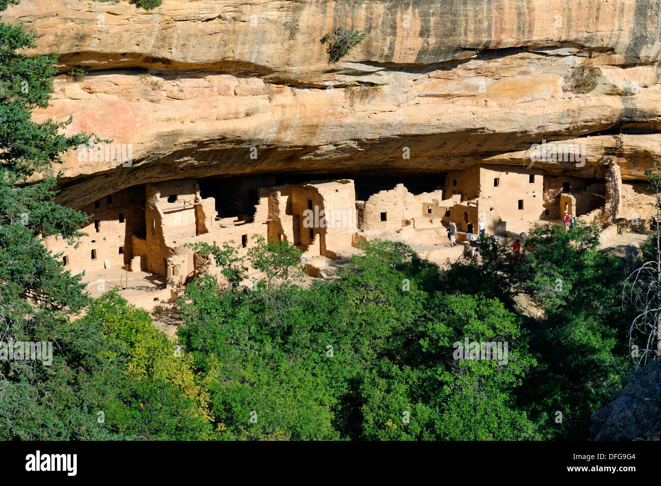Cliff dwellings Anasazi, Spruce Tree House, Echo House, Mesa Verde National Park, Colorado, United States Banque D'Images