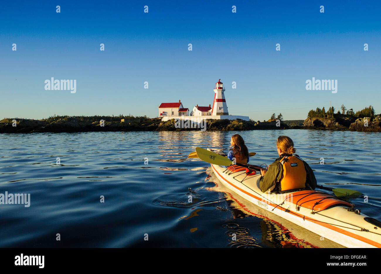 Kayak baie de fundy Banque D'Images