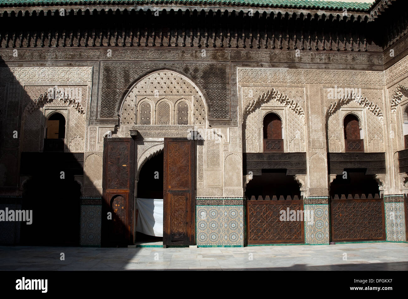 Medersa Bou Inania, une ancienne école islamique qui est devenu un monument historique ( Maroc) Banque D'Images