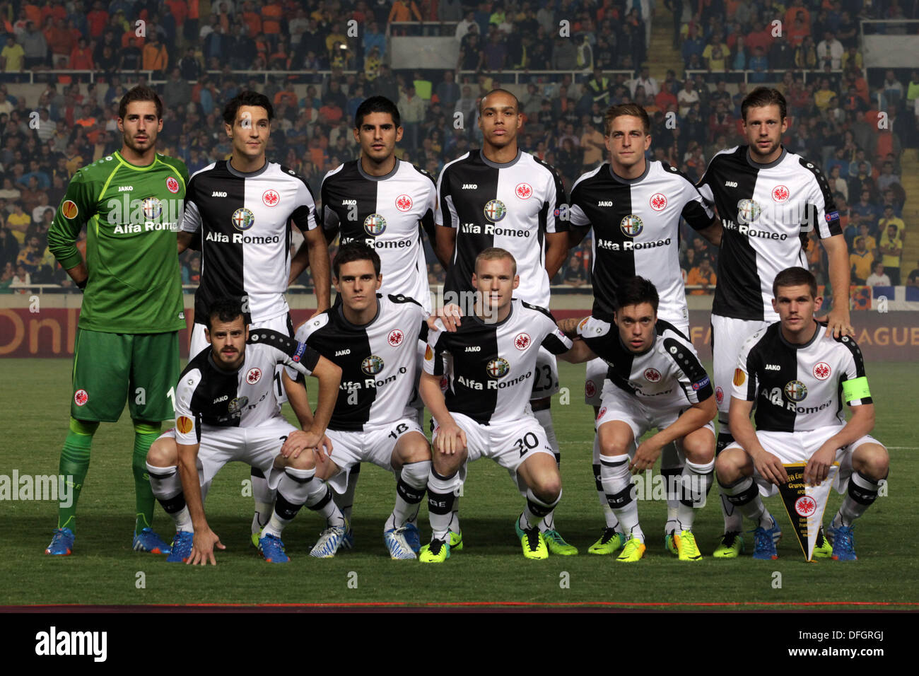 Nicosie, Chypre. 06Th Oct, 2013. Au cours de l'équipe Eintracht Francfort thei Europa League Groupe F match de football contre l'APOEL Nicosie à GSP stadium à Nicosie, Chypre, le Jeudi, Octobre 3, 2013. © Yiannis Kourtoglou/Alamy Live News Banque D'Images