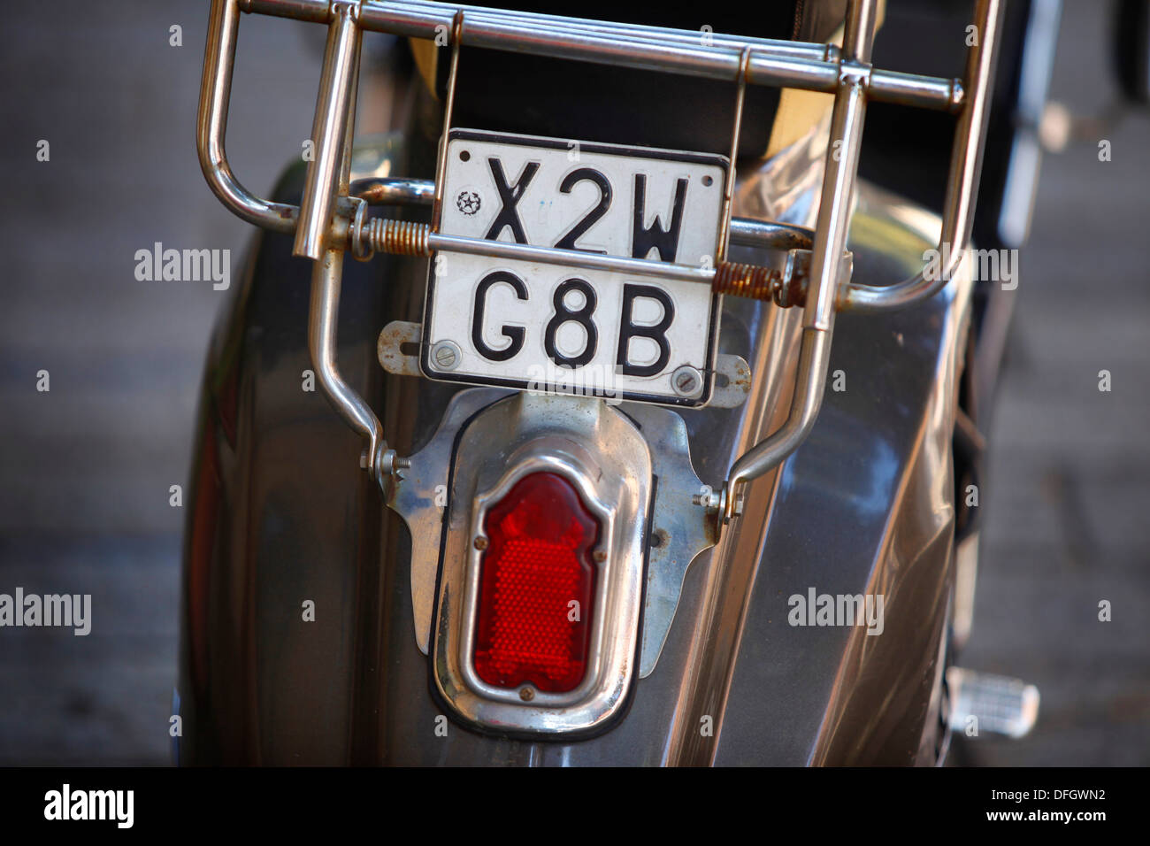 Années 60 Vespa scooter, Italie. Banque D'Images