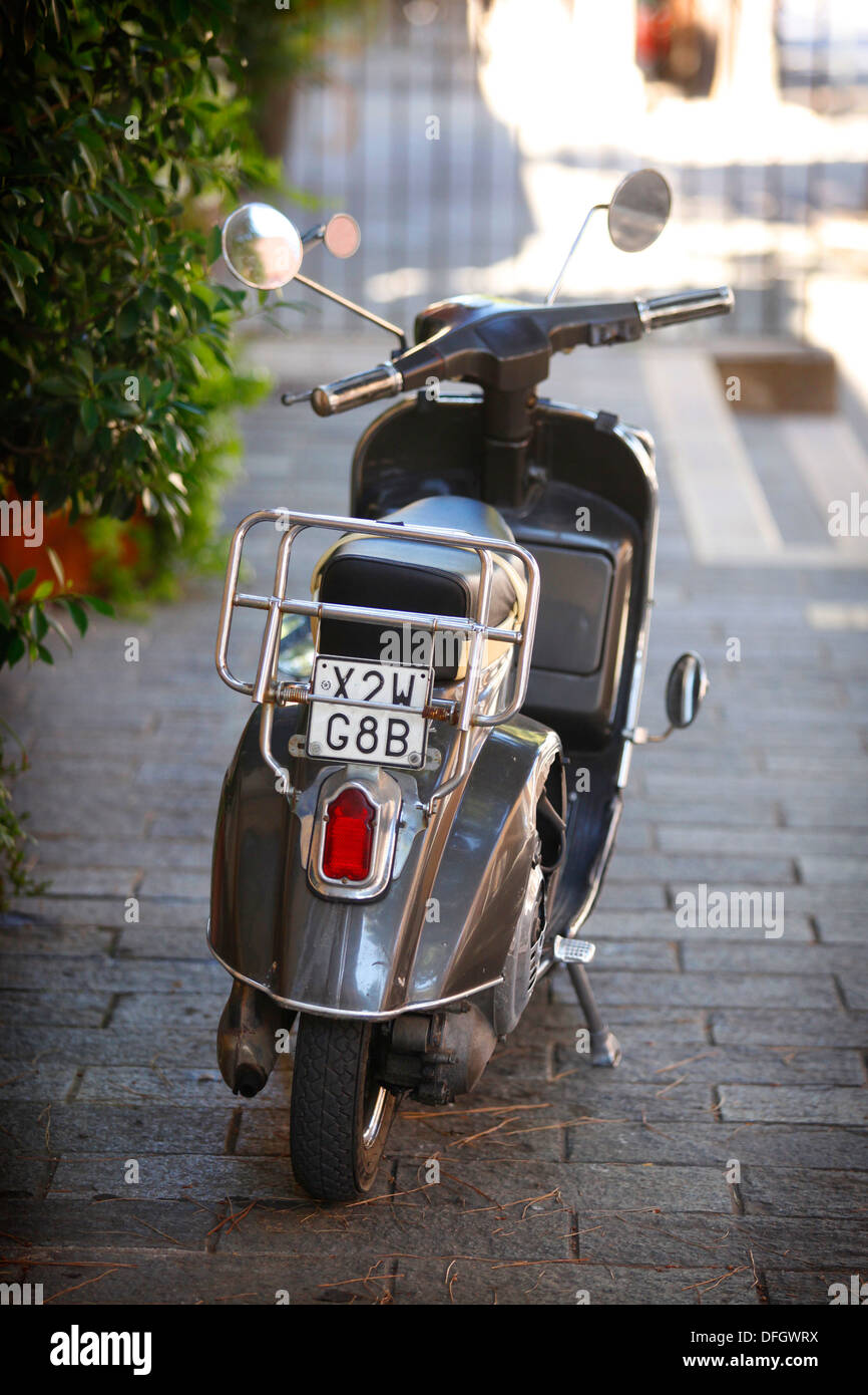 Années 60 Vespa scooter, Italie. Banque D'Images