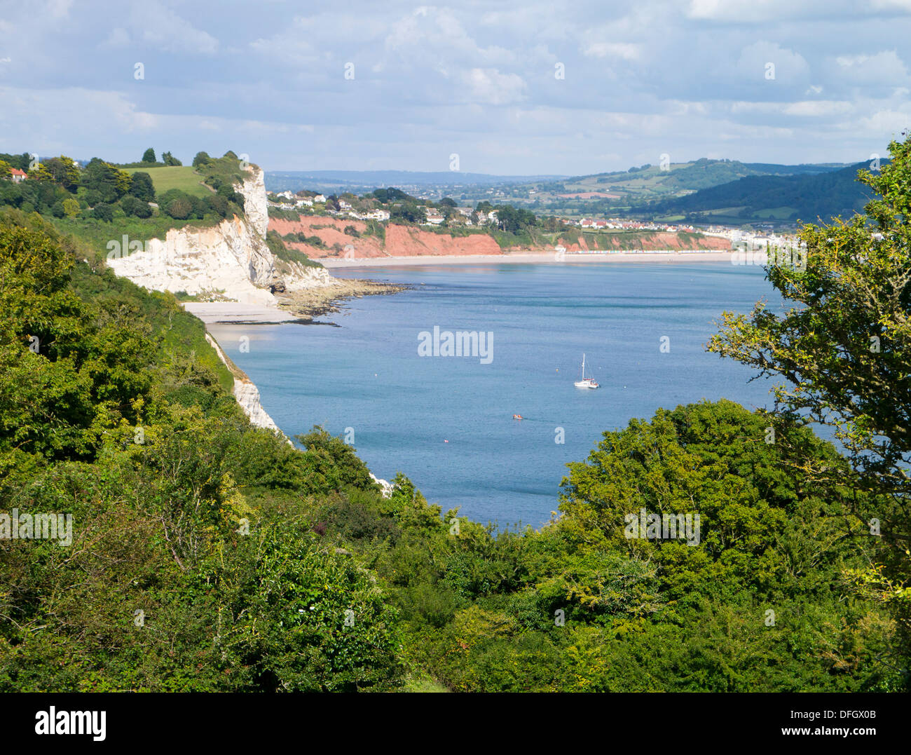 Côte Jurassique à à Seaton, Devon, UK Banque D'Images