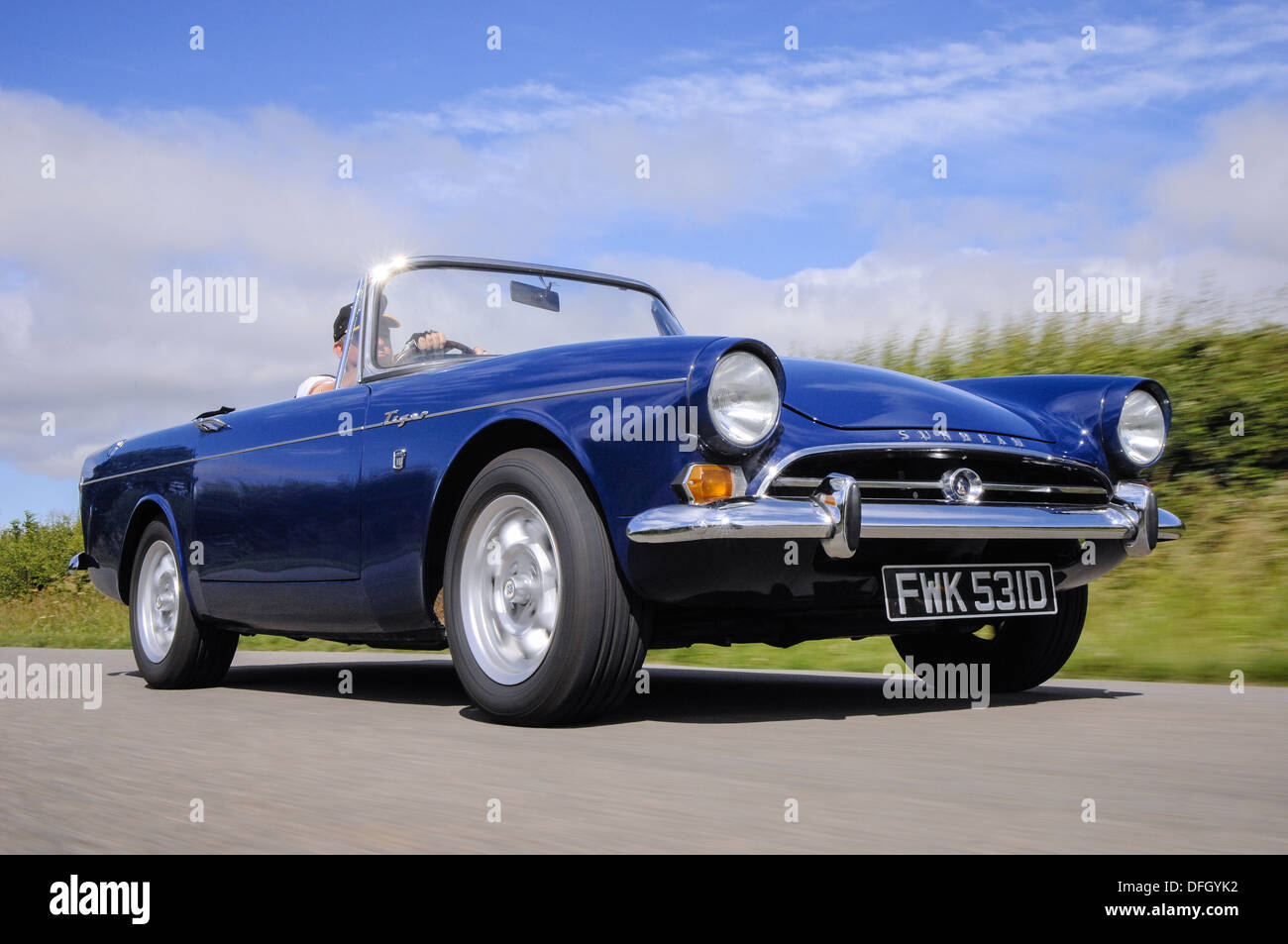 Sunbeam Tiger en action Banque D'Images