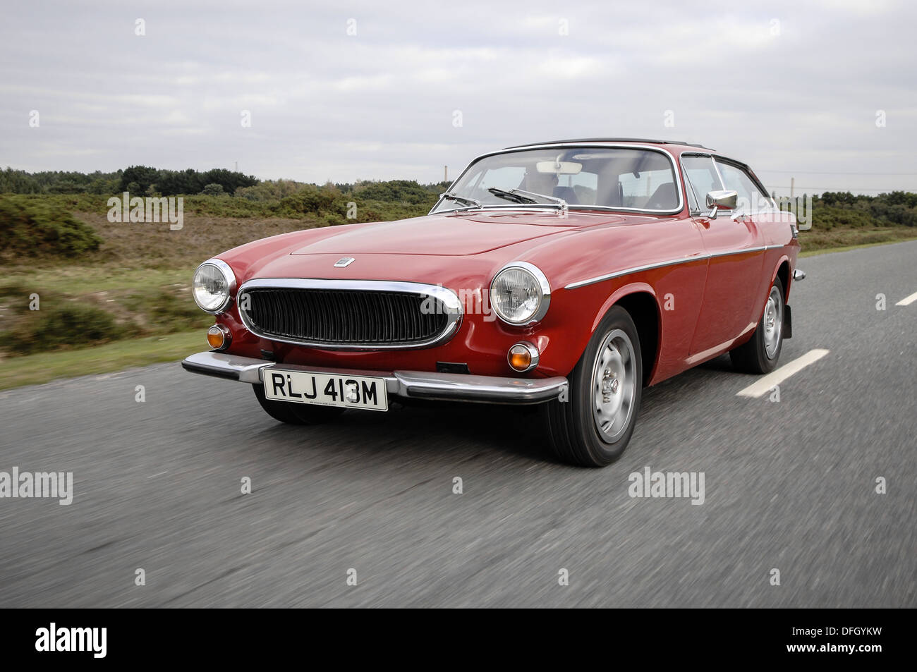 Volvo P1800 en action Banque D'Images