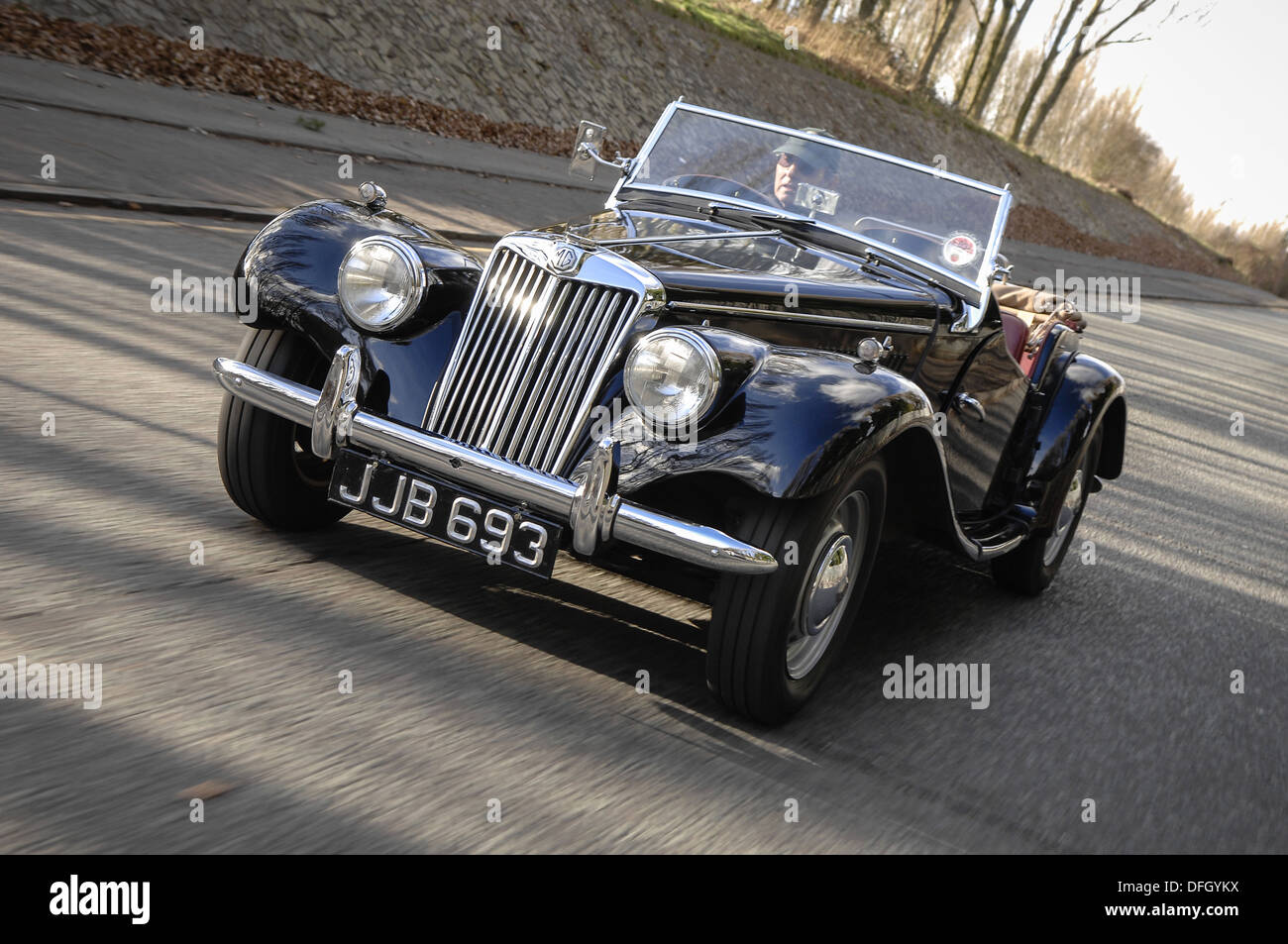 MG TF en action Banque D'Images