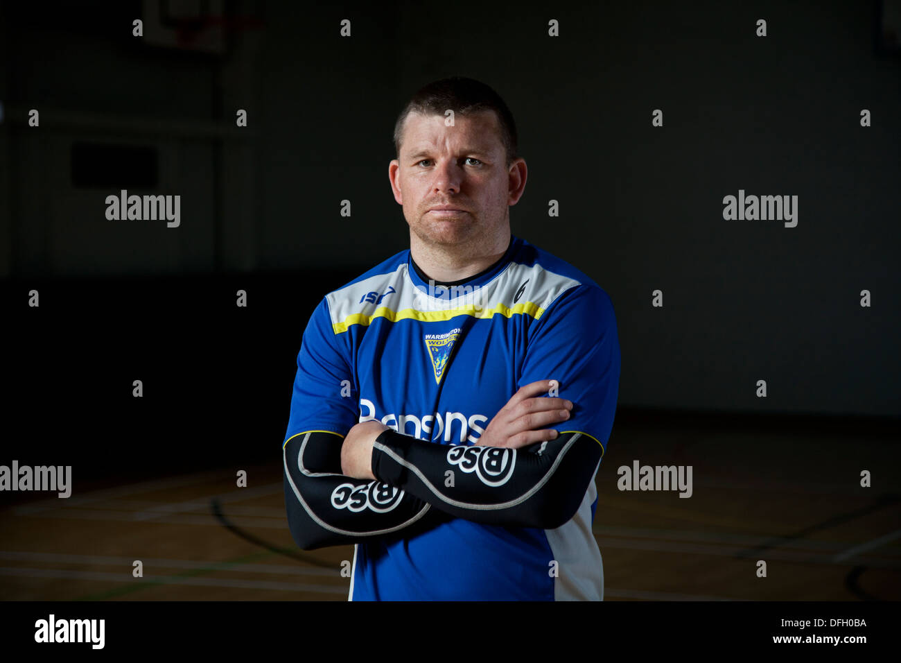 Lee Briers, Warrington Wolves Rugby Banque D'Images