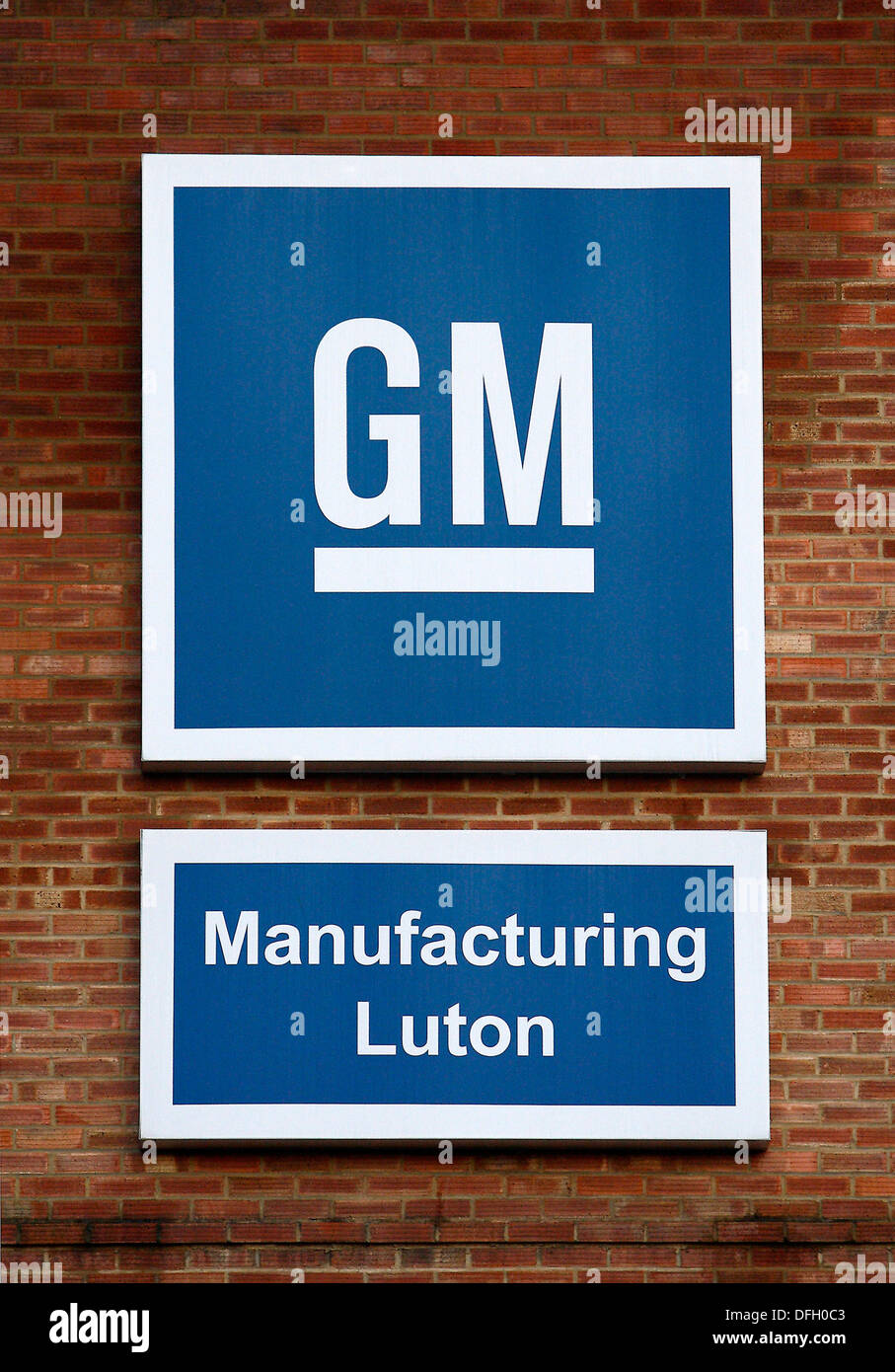 General Motors Usine de fabrication à Luton. Le 01.12.2009. Banque D'Images
