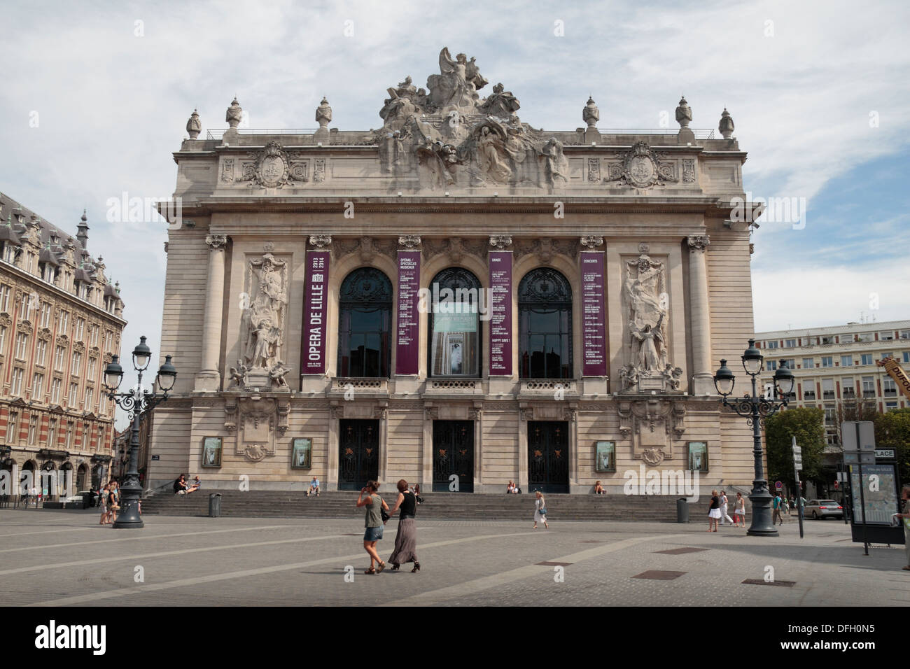 Le L'Opéra de Lille (Lille) maison, Lille, Nord Pas de Calais, Nord, France. Banque D'Images