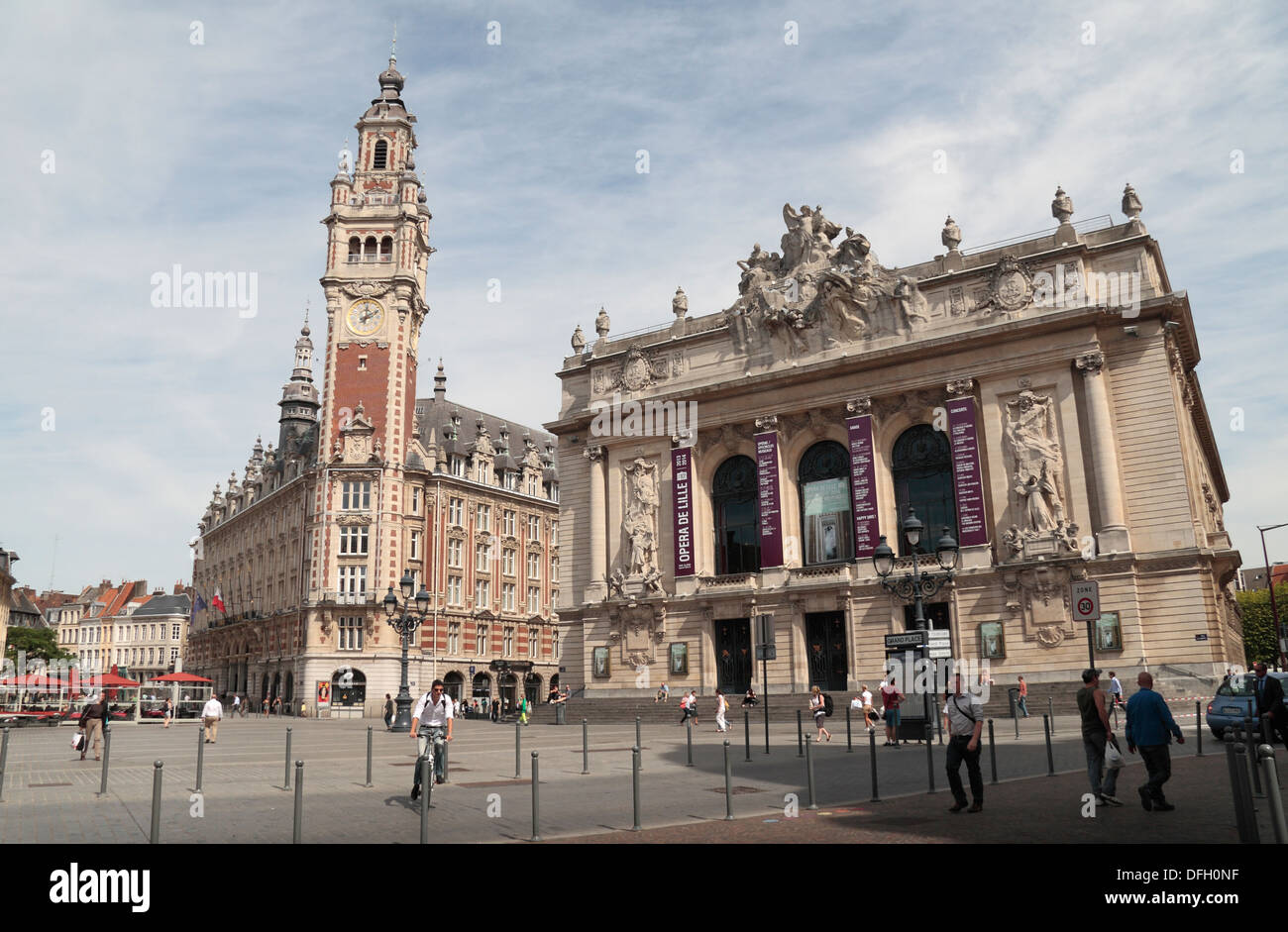 Le L'Opéra de Lille (Lille) maison, Lille, Nord Pas de Calais, Nord, France. Banque D'Images