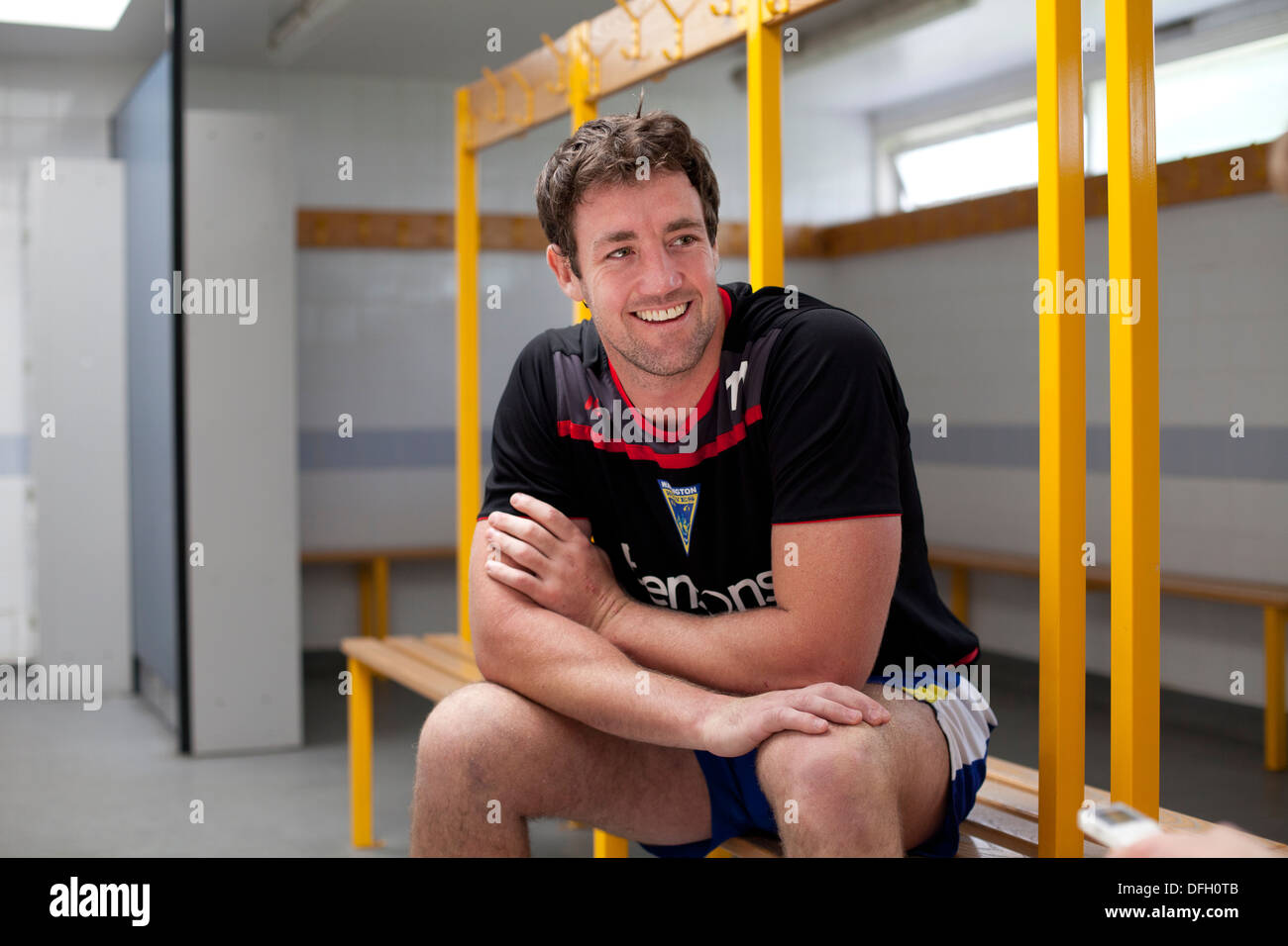 Trent Waterhouse, Warrington Wolves Rugby Banque D'Images