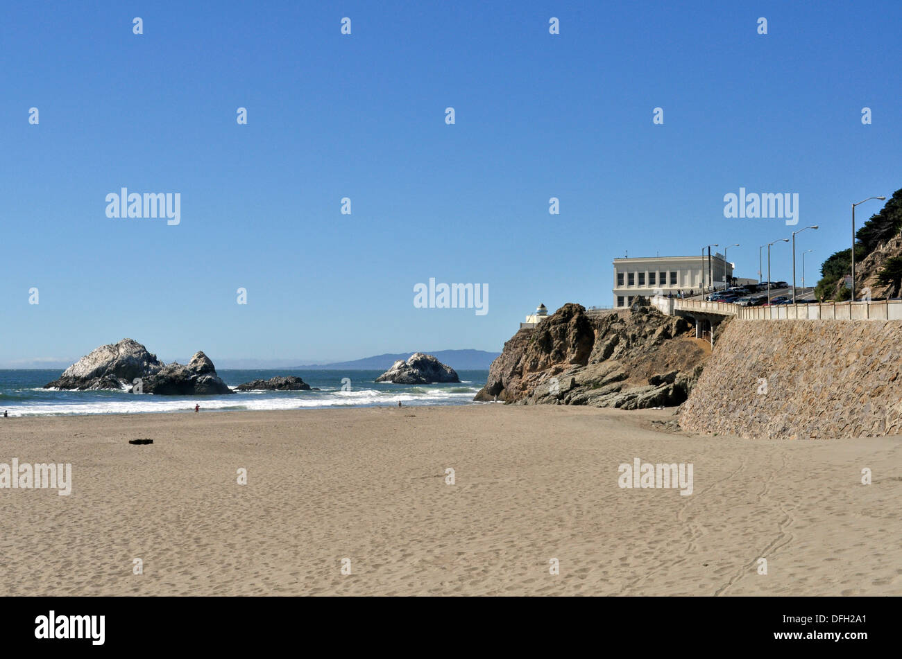 Cliff House Restaurant seal rocks Ocean Beach à San Francisco Banque D'Images