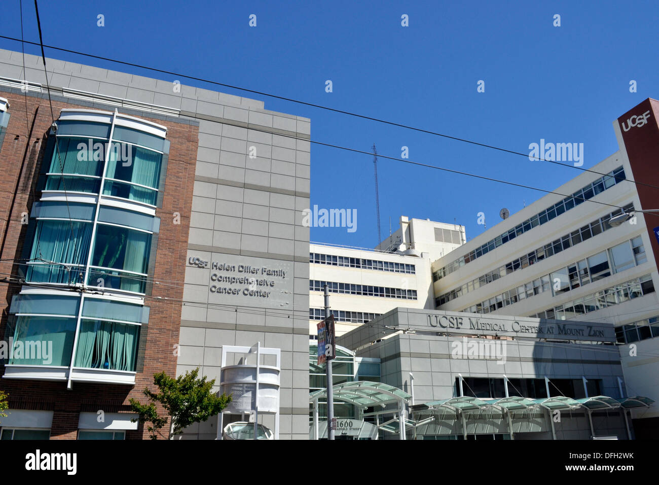 L'UCSF Medical Center au mont Sion, San Francisco Banque D'Images