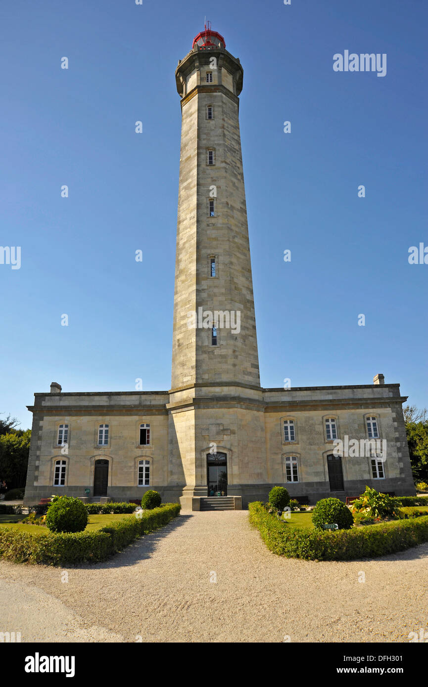 Phare Phare des Baleines sur l'Ile de Re France Banque D'Images