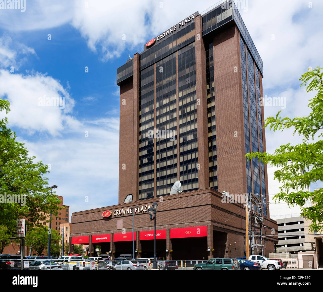 Le Crowne Plaza Hotel sur Montana Avenue, dans le centre-ville de Billings, Montana, USA Banque D'Images