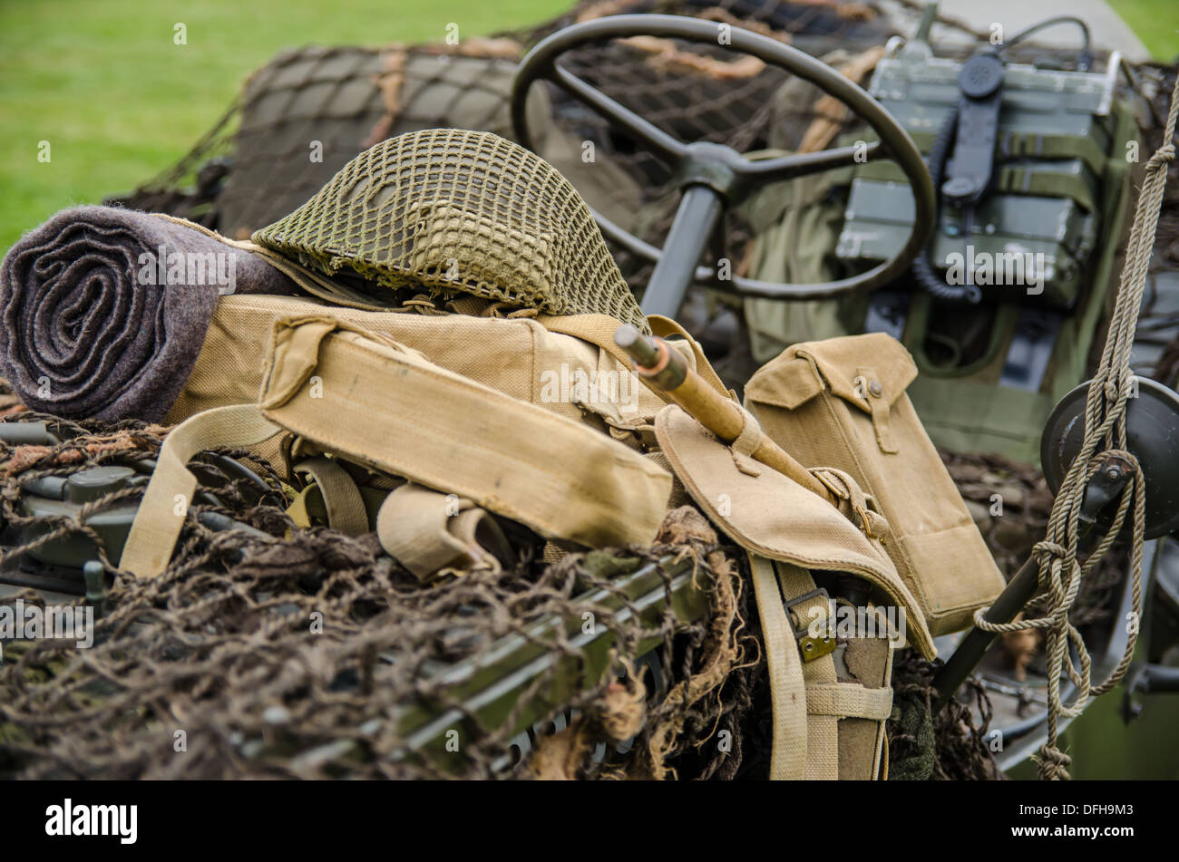 Vieille Jeep de l’armée Banque D'Images