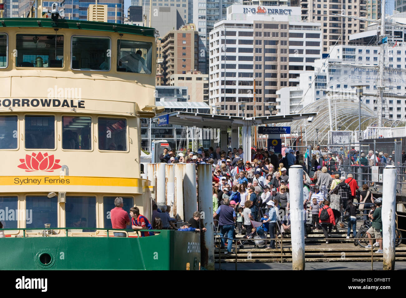 En ferry de Sydney Darling Harbour sydney, Banque D'Images
