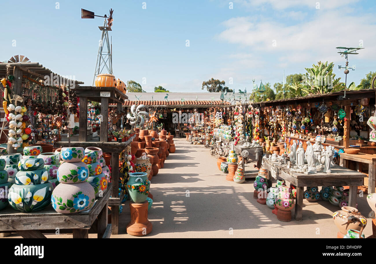 La Californie, Old Town San Diego State Historic Park, marché des potiers Banque D'Images