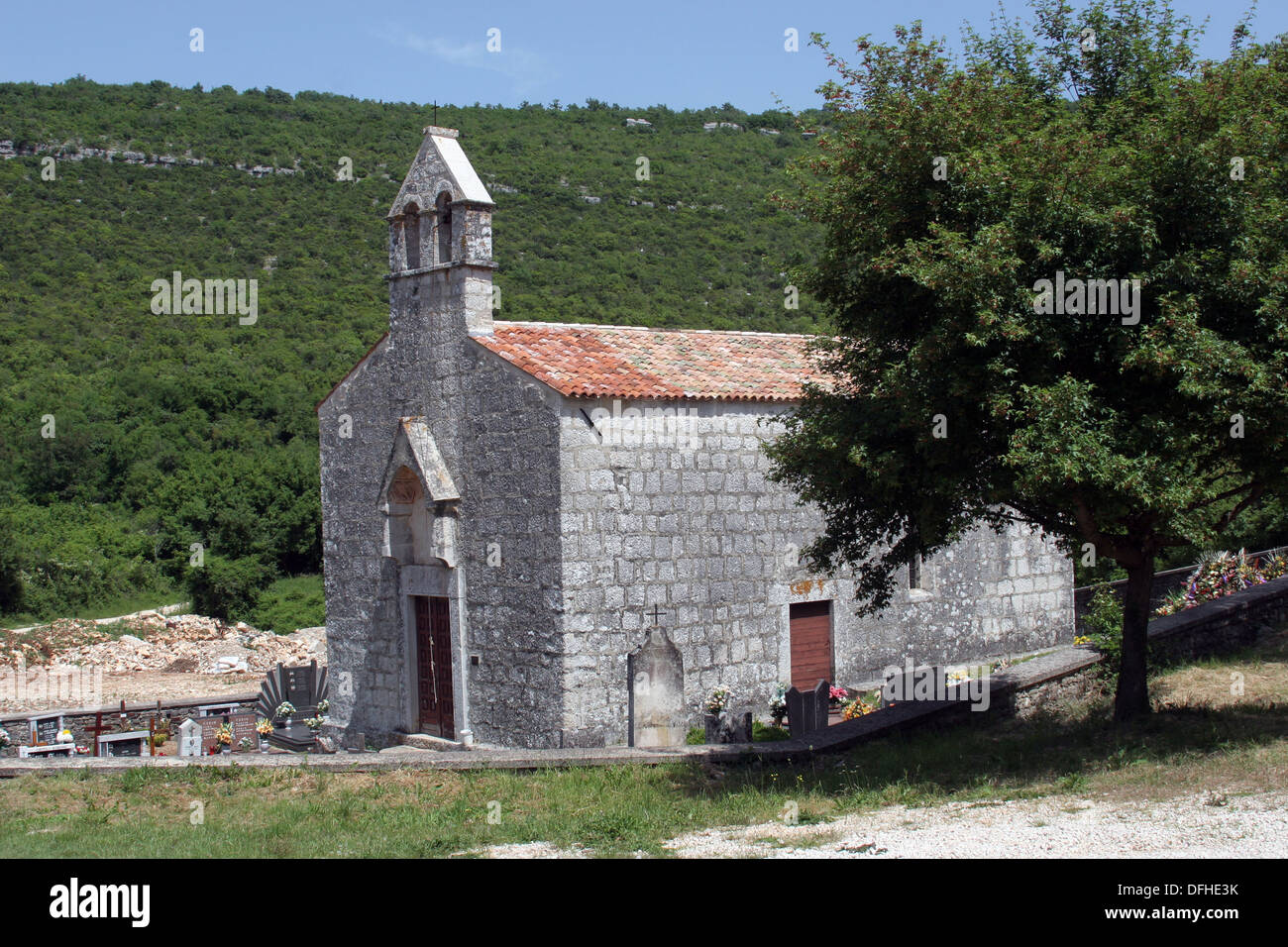 Ancienne église de la Méditerranée Banque D'Images