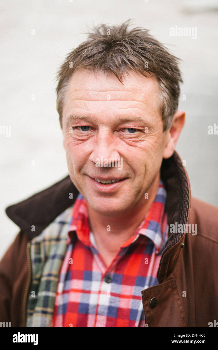 Andy Kershaw est un radiodiffuseur britannique Banque D'Images