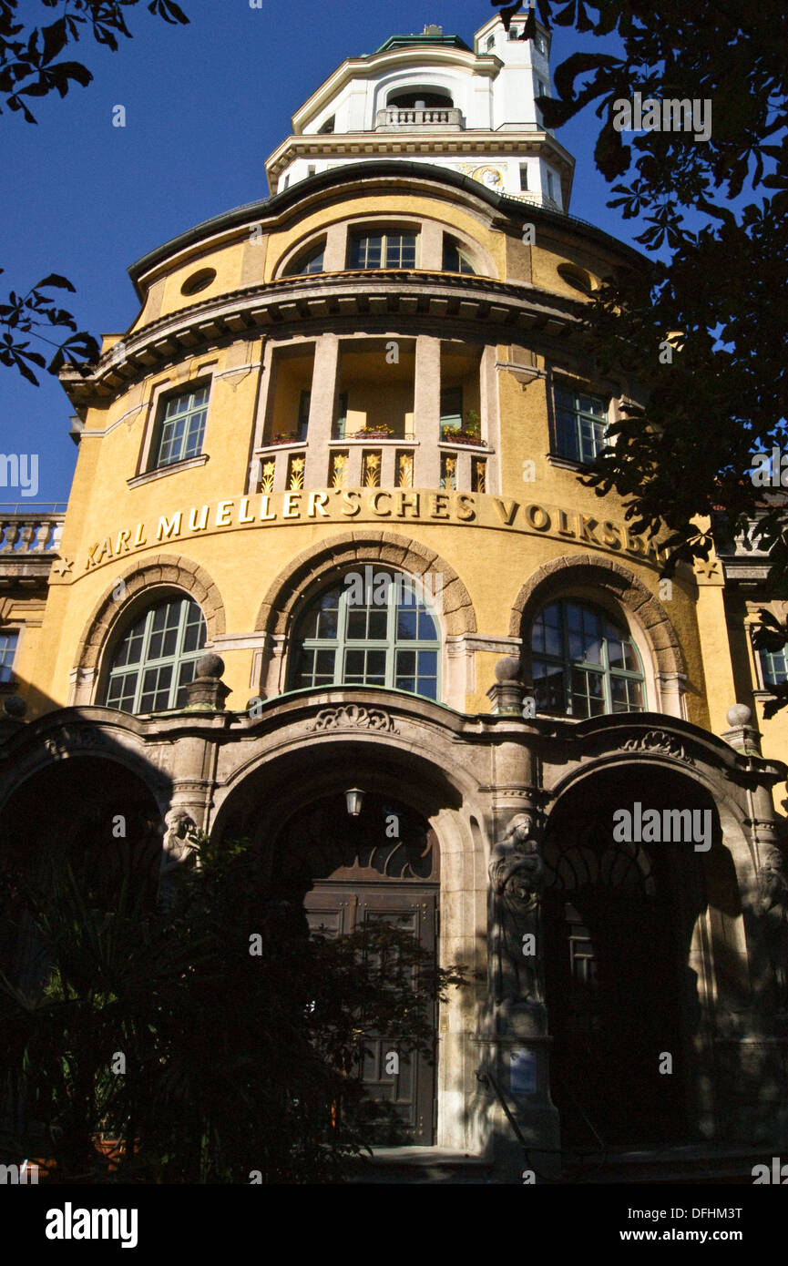 Mullersches Volksbad, néo-baroque, Art Nouveau par Karl Hocheder, 1901, Munich, Bavière, Allemagne Banque D'Images
